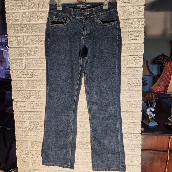 Christopher and Banks..Size 4S. Like new ,Modern Fit;  Dark wash. EUC. - Picture 1 of 6